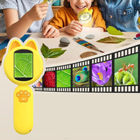 Kids Portable Microscope Mini Digital Microscope with LED Lights Yellow
