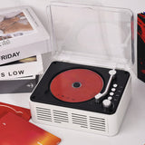 Retro CD Music Player with Bluetooth and FM Radio Multifunctional Home Audio System White