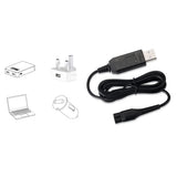 2 PCS 15V USB Charging Cables Compatible with Philips Shavers