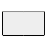 120 inch Projector Screen Cloth Foldable 16:9 HD Hanging Movie Screen for Home Outdoor