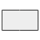 120 inch Projector Screen Cloth Foldable 16:9 HD Hanging Movie Screen for Home Outdoor