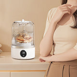 Mini Portable Washing Machine Rechargeable Small Clothes Washer for Travel Use White