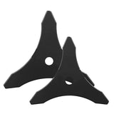 2 PCS 3 Tooth Lawn Mower Brush Cutter Blade with 25.4mm Center Hole