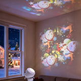 Rechargeable USB Rotating Christmas LED Projection Light Style 1