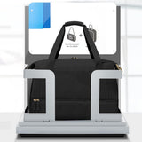 37L Women Fitness Travel Bag Waterproof USB Charging Carry-On Overnight Black