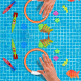 28Pcs Set Pool Diving Swimming Toys for Kids Summer Underwater Game Toys