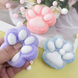 4Pcs Cat Paw Squishy Stress Relief Fidget Toys