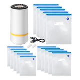 Compact Vacuum Sealer for Food USB Rechargeable Portable Sealer with Bags
