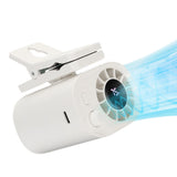 Car Clip-On Fan with LED Display – 100-Speed Adjustable Portable Fan for Camping & Umbrella Use