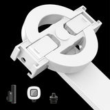 Portable Phone Tripod Stand Retractable Selfie Stick with Remote Control and Fill Light for Photograph Video Recording White