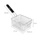 Deep Fryer Basket Stainless Steel with Removable Handle Hanging Design Style 1