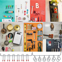 114-Piece Pegboard Hook Set with Bins and Peg Locks  Metal Hooks for Garage Workshop Organization