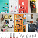 114-Piece Pegboard Hook Set with Bins and Peg Locks  Metal Hooks for Garage Workshop Organization