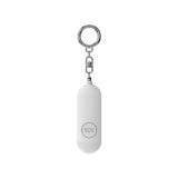 130dB Portable Personal Alarm with LED Light Safety Alarm Device for Girls Children Elderly White