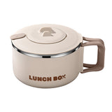 1200ML Large Ramen Bowl Ramen Noodle Bowls Microwavable for College Beige