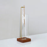 Anti-Ash Incense Holder  Glass Incense Burner with Wooden Base Meditation Yoga Spa Room Decor