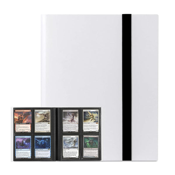 160-Pocket Card Binder for Trading Card Game Card Collection Book White