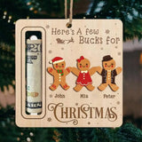 2Pcs Christmas Money Holders Funny Christmas Cash Holder Xmas Tree Hanging Ornaments Style 3