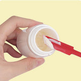 3Pcs Set Mini Silicone Spatula Reusable Cosmetics Splatula Jar Scrapers Red