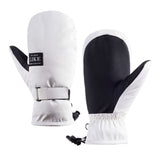 Pair of Adult Winter Ski Mittens Snow Gloves Ski Gloves Water-resistant Mittens White