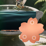 Copper Bird Bath Cleaning Disc for All-Season Outdoor Birdbaths Flower Shape