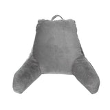Backrest Pillow Neck Lumbar Support Chair Cushion with Arms Grey