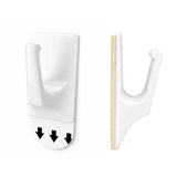 36 PCS Removable No Drill Adhesive Square Wall Hooks