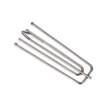 50Pcs Curtain Pleat Hooks 4 Prong Slips Gathering Hook Heading Pinch Pleat Stainless Steel