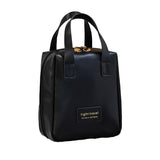 PU Leather Makeup Bag Travel Cosmetic Bag Multi-functional Toiletry Bag Daily Use Black