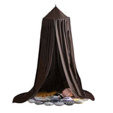 Dome Bed Canopy Hanging Canopy Dreamy Decor Frills Bed Canopy for Room Brown
