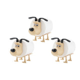 3Pcs Dog Shaped Toilet Paper Holder Fun Tissue Dispenser for Bathroom and Office