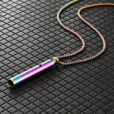 Meditation Necklace Triangle Cutout Necklace Stress Reducing Breathing Necklace Mix-Colour