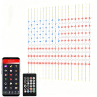 Smart Curtain Lights – 400 LEDs Color-Changing Dynamic DIY Light String with Music Sync Style 3