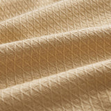 Breathable Summer Blanket Waffle Throw Blanket Air Conditioning Blanket Camel