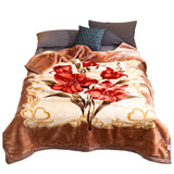 Soft Queen Size Blanket Double-Sided Winter Warm Quilt Throw Blanket Style 4