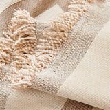 Boho Couch Cover Geometric Sofa Blanket Furniture Protector Beige