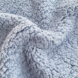 230 x 200cm Soft Faux Fur Sherpa Throw Blanket Large Cozy Blanket for Sofa Bed Blue