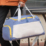 Gym Duffle Bag Travel Weekender Bag with Shoe Compartment Blue