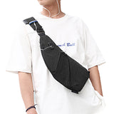 Multifunctional Anti-theft Sling Chest Pack Crossbody Bag Black