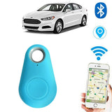 Wireless Smart GPS Tracker Bluetooth Alarm Locator for Kids Pets Wallet Keys Anti Lost Blue