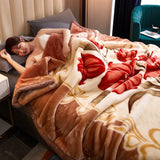Soft Queen Size Blanket Double-Sided Winter Warm Quilt Throw Blanket Style 4