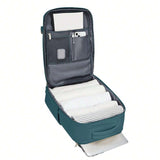 Expandable Travel Backpack Large Water-Resistant Carry on Backpack with Shoe Compartment Green