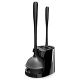 Toilet Plunger and Brush Set 2-in-1 with Extended Handle for Bathroom