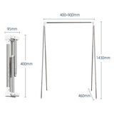 Portable Travel Telescopic Garment Rack Folding Clothes Rack