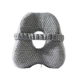 Ergonomic Leg Pillow Memory Foam Knee Pillow for Side Sleepers Grey