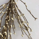 100 PCS Artificial Pussy Willow Branches Realistic Artificial Willow Stems For Party Home Wedding Deco White