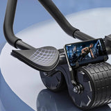 Automatic Rebound Abdominal Wheel Ab Roller Wheel with Elbow Support Fitness