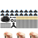 Drip Irrigation System 30m 0.6cm 360-Degree for Raised Beds Greenhouse