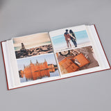 Traditional Photo Album with 200 Pockets for Wedding Gift Red