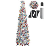 5FT Pop Up Christmas Tree Foldable Design with Metal Stand Decoration Style 2